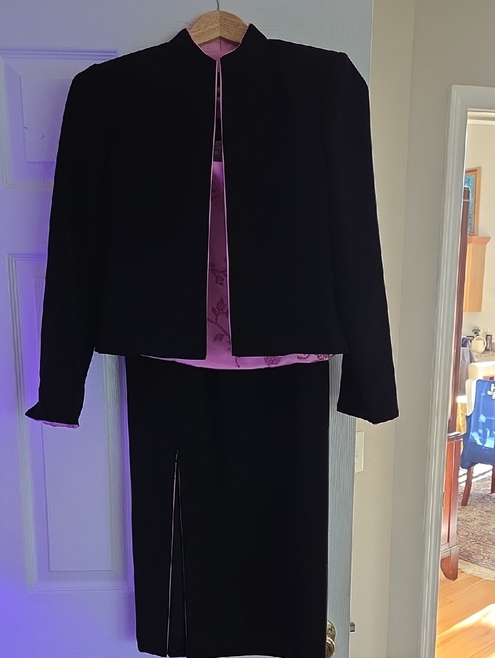 Positive Attitude Black Jacket with Pink Lined Tank